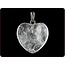 Ruben Robijn rock crystal heart pendant 20mm 1 piece