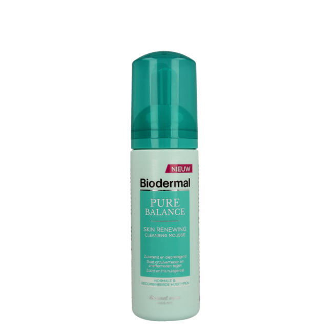 Mousse detergente rinnovatrice Biodermal Pure Balance 150 Millilitri