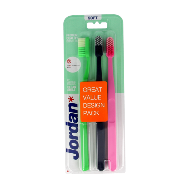 Tandenborstel clean smile soft 3 Stuks