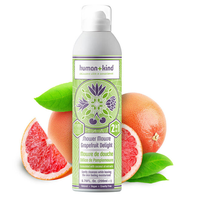 Human+Kind Grapefruit Delight Vegan Shower Foam 200ml