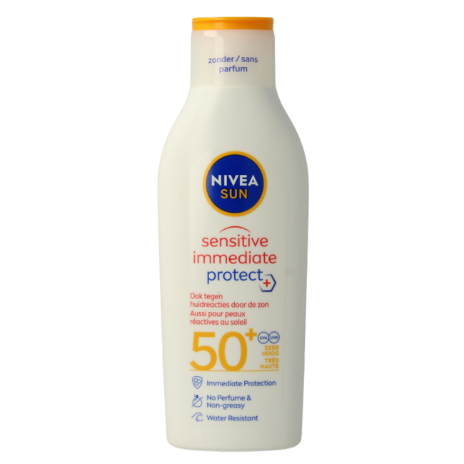 Latte Solare Sensibile Nivea Sun SPF50+ 200 Millilitri