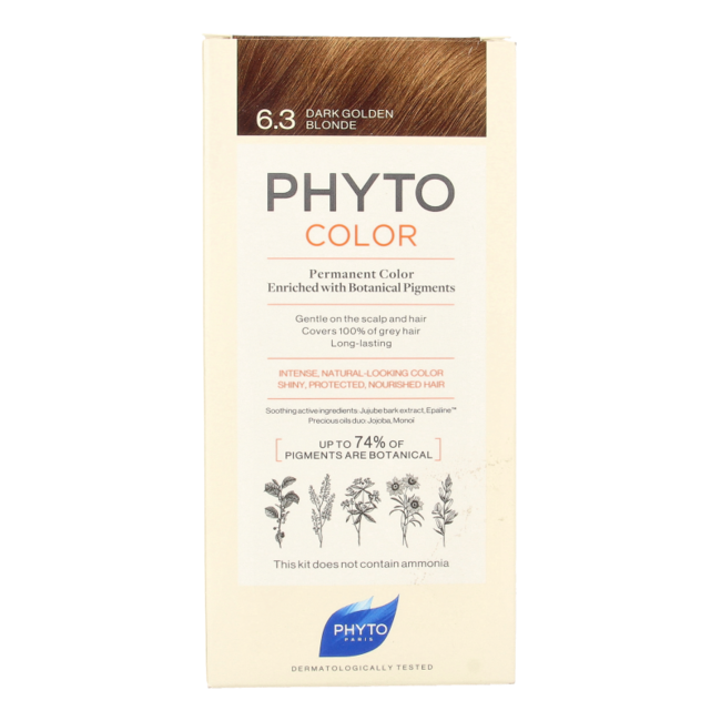 Phyto Paris Phytocolor ciemny złocisty blond 6.3 1 sztuka