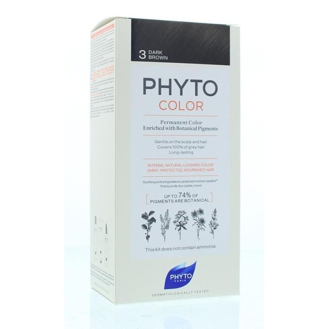 Phyto Paris Phytocolor Dark Brown 3 (1 Piece)