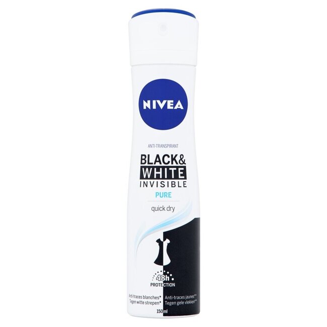 Nivea Déodorant Invisible Black & White Pure 150 ml