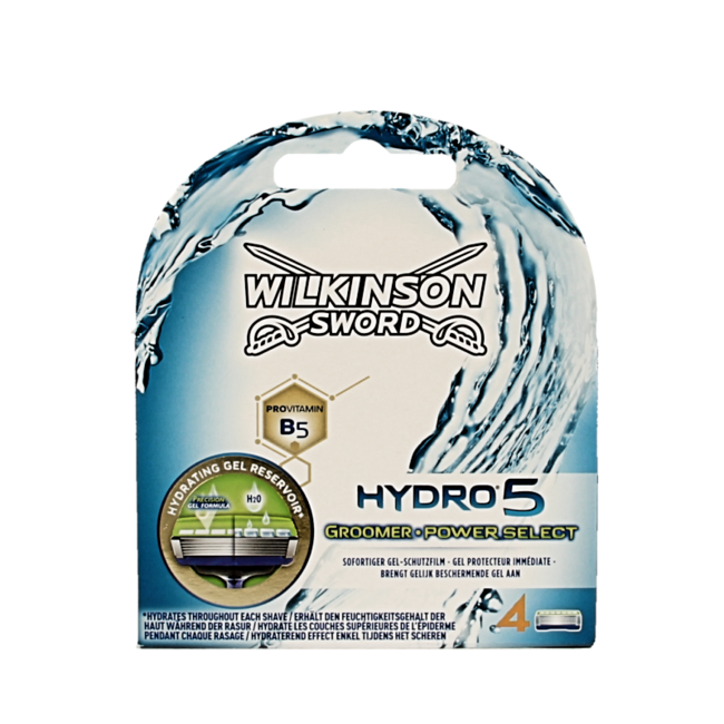 Cuchillas Wilkinson Hydro 5 Groomer Power Select - 4 unidades