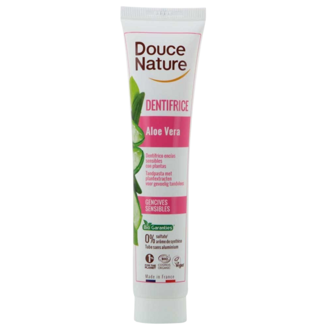 Dentifricio all'Aloe Vera Biologico per Gengive Sensibili 75 Millilitri