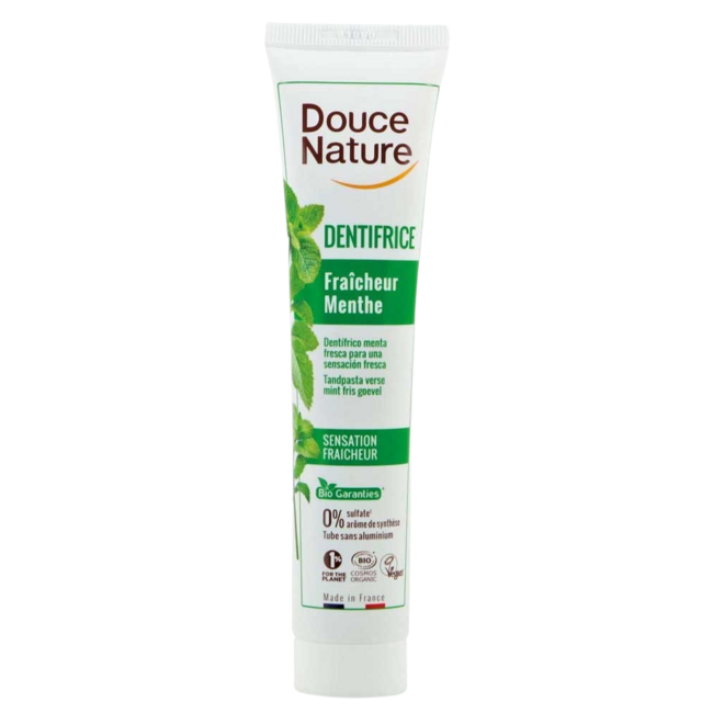 Dentifrice fraîcheur à la menthe fraîche bio 75 ml