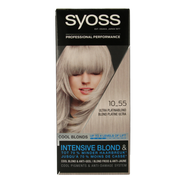 Syoss Colour Cool Blonds 10-55 Ultra Platinum Blonde 1 Set