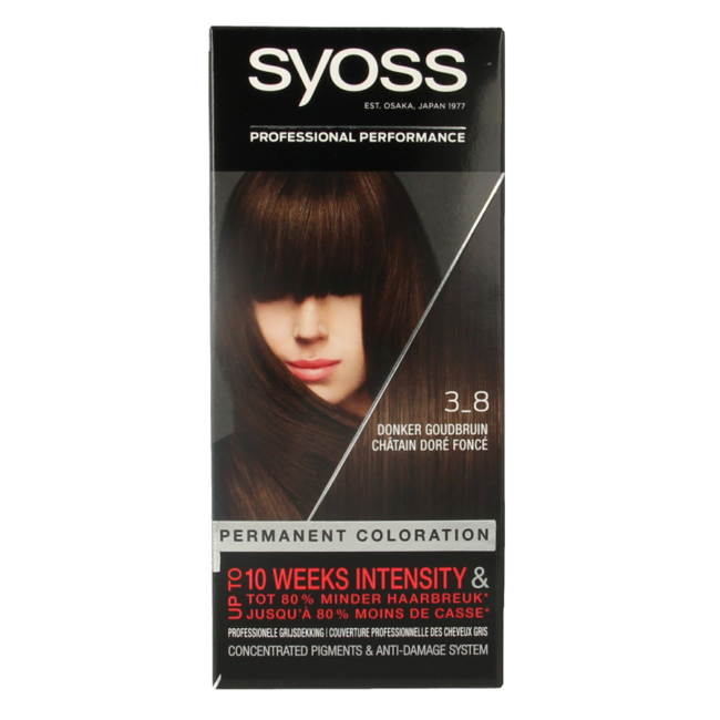 Syoss Color Baseline 3-8 Dunkelgoldbraune Haarfarbe 1 Set