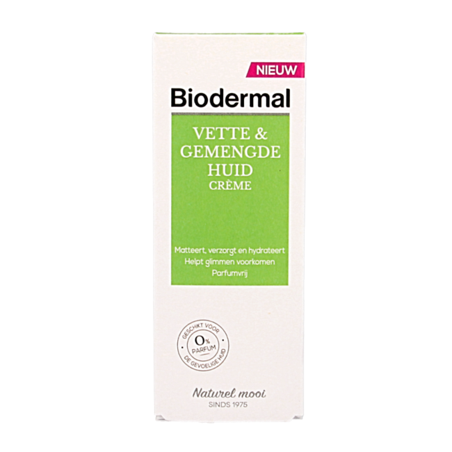 Biodermal Creme für fettige & Mischhaut 50 Milliliter