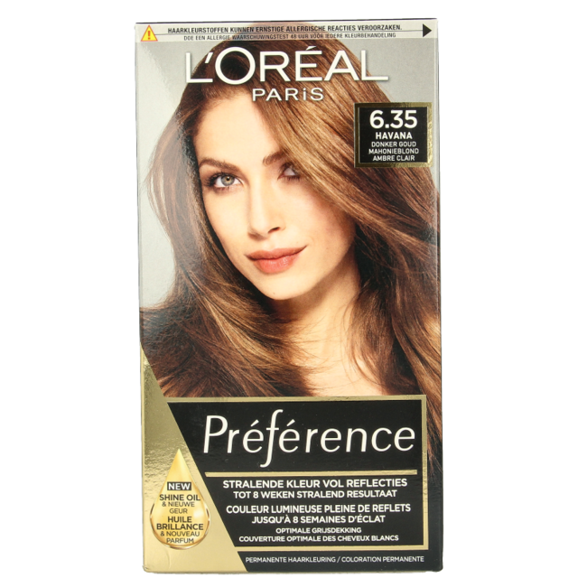 Preference 6.35 Havana Dunkel Gold Mahagoni Blond 1 Set