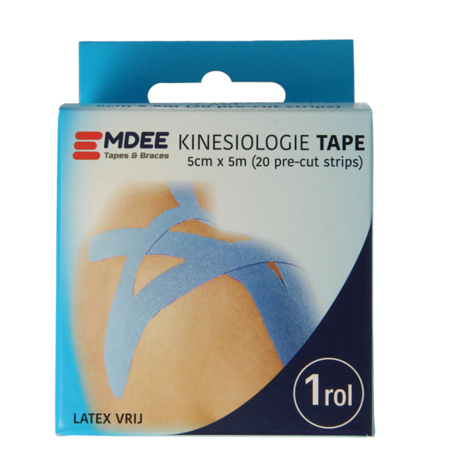 Bande de kinésiologie Emdee bleue prédécoupée 1 pièce