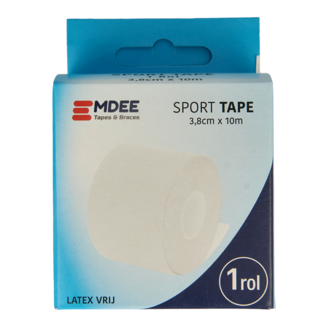 Nastro Sportivo Emdee 3.8cm x 10m Bianco, 1 Pezzo