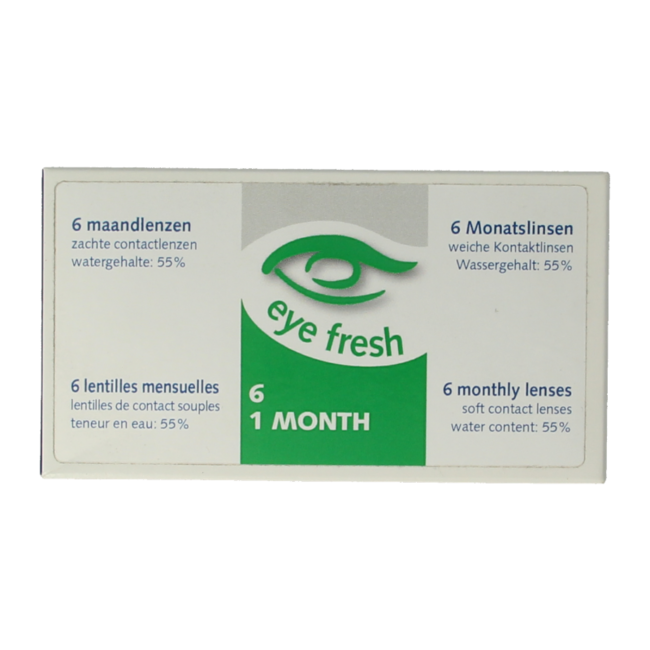 Eyefresh Maandlenzen -6.00  6 Stuks