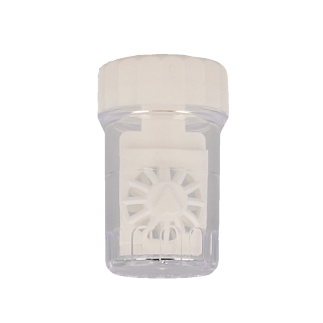 Étui à lentilles cylindrique 1 pièce