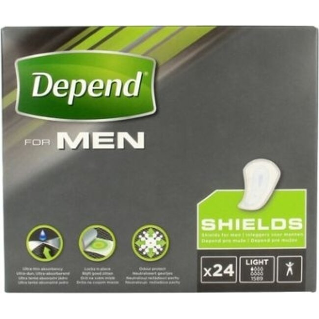 Depend Shields para hombre, 24 unidades
