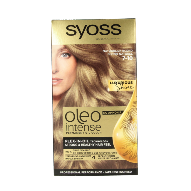 Syoss Color Oleo Intense 7-10 Blond Naturel - Coloration Permanente 1 Set