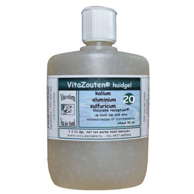 Vitazouten Kalium aluminium sulfuricum gel cutané n° 20 90 millilitres