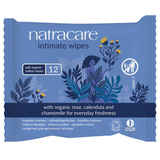 Lingettes intimes hygiéniques 12 pièces