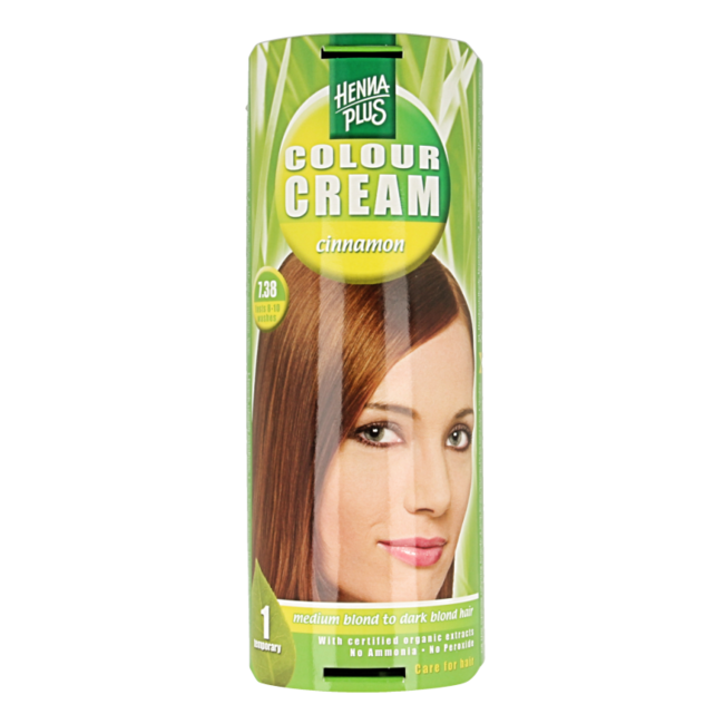 Crema Colorante Henna Plus 7.38 Cannella 60 Millilitri