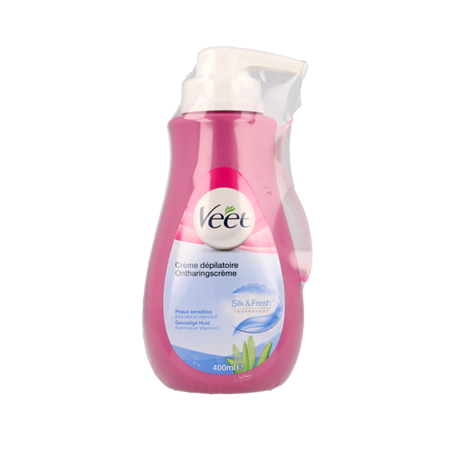 Krem do depilacji Veet do skóry wrażliwej z pompką 400 mililitrów