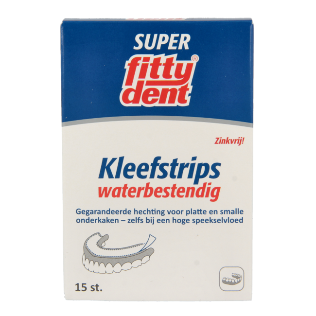 Tiras adhesivas para prótesis inferiores 15 unidades