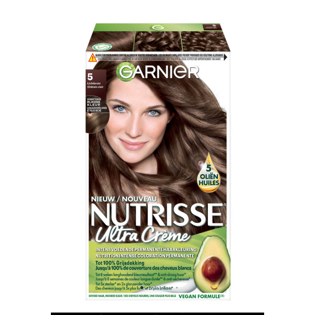 Garnier Nutrisse Ultra Crème 5 Châtain Clair 1 Kit