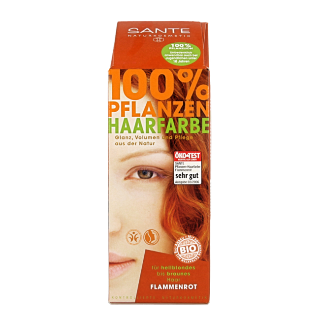 Sante Haarverf vlammend rood BDIH 100 Gram