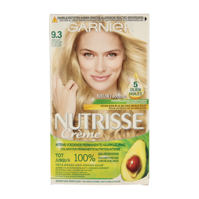 Nutrisse 93 Very Light Golden Blonde Permanent Hair Dye 1 Set