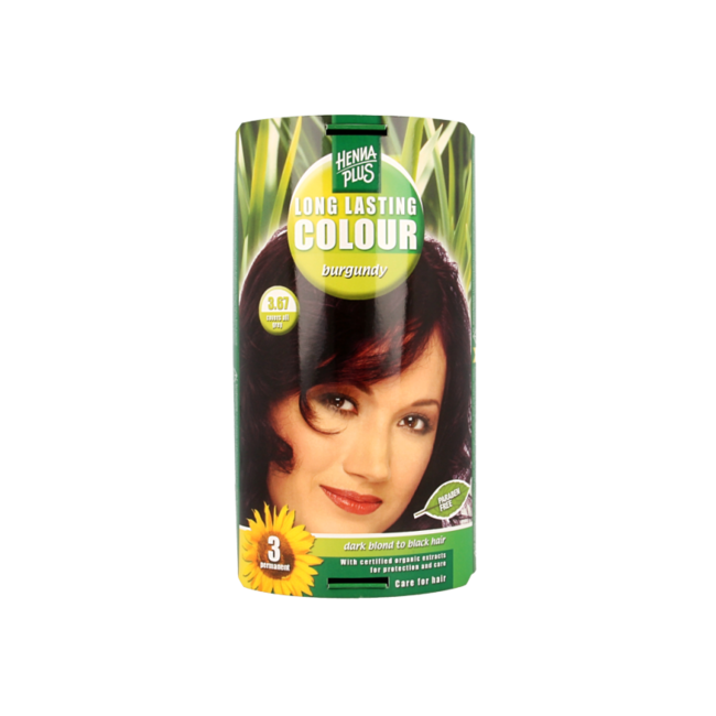 Henna Plus Long lasting colour 3.67 burgundy 100 Milliliter