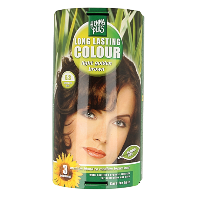 Henna Plus Long Lasting Colour 5.3 castaño dorado 100 ml