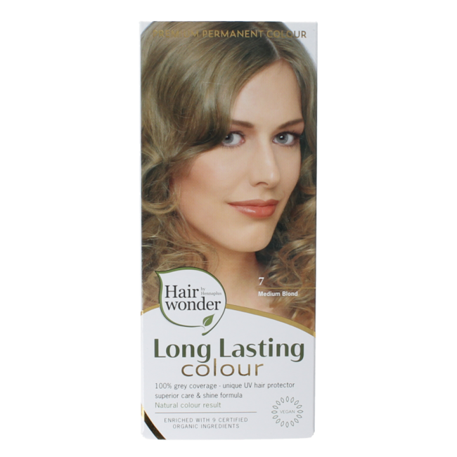 Lang anhaltende Farbe 7 Mittelblond 100 Milliliter