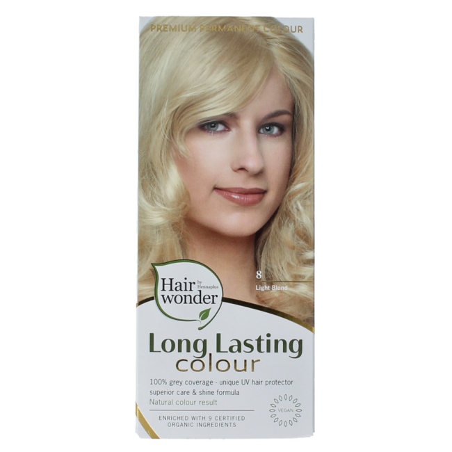Henna Plus Farba długotrwała 8 jasny blond 100 mililitrów