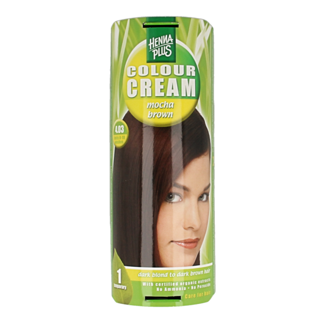 Henna Plus Colour Cream 4.03 Mokka Braun 60 Milliliter