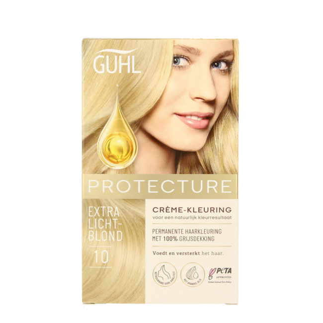 Guhl Ochronna farba kremowa 10 bardzo jasny blond 1 zestaw