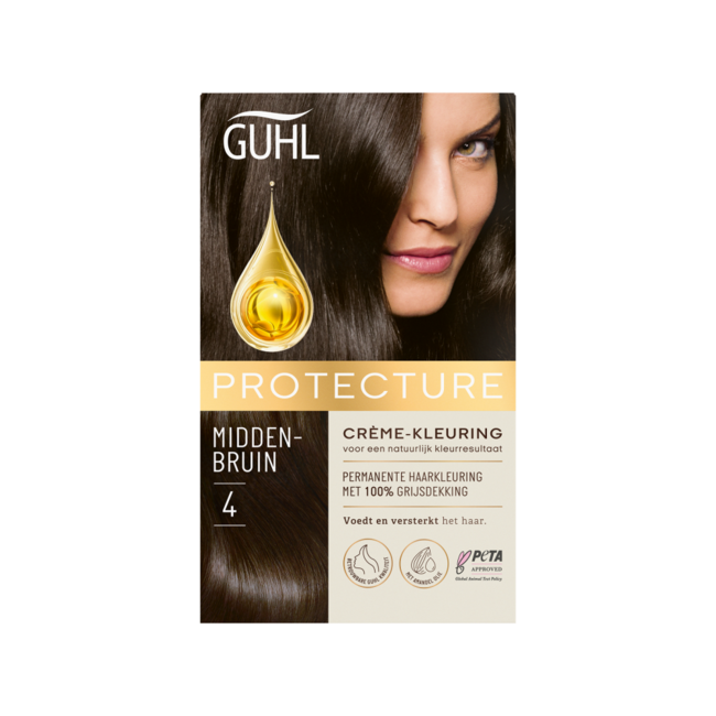 Guhl Beschermende cremekleur 4 middenbruin  1 Set