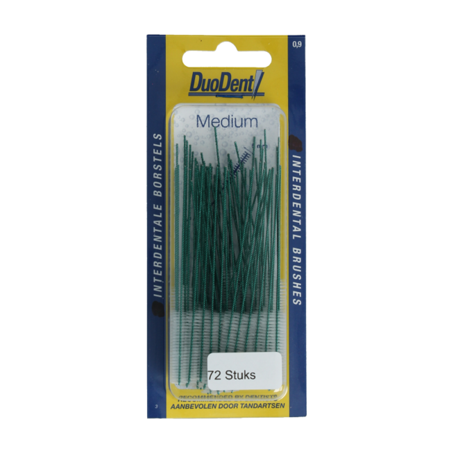 Spazzolini Interdentali Duodent Medium 0.9 (72 Pezzi)