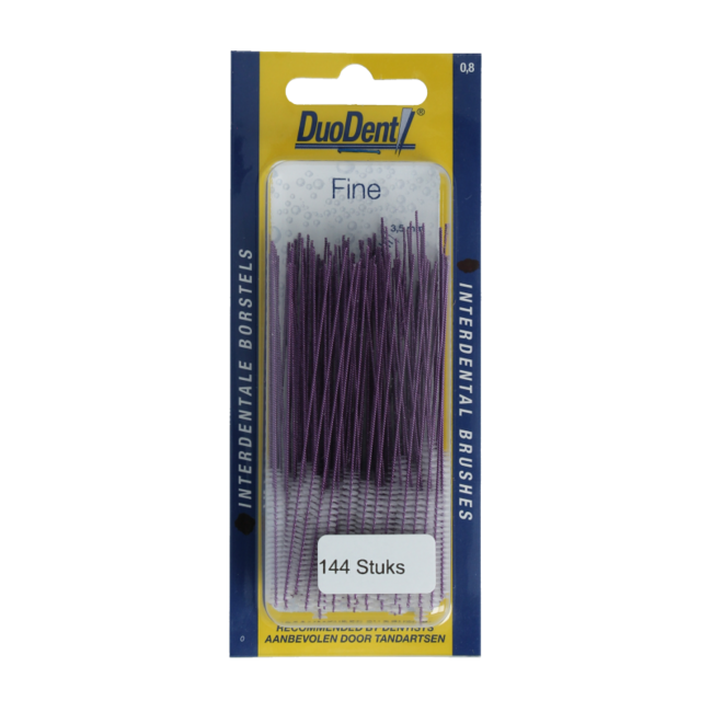 Spazzolini Interdentali Duodent Fine 0.8 (144 Pezzi)