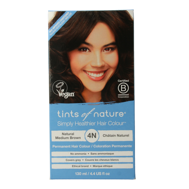 Tints Of Nature 4N Natural Medium Brown 1 Set