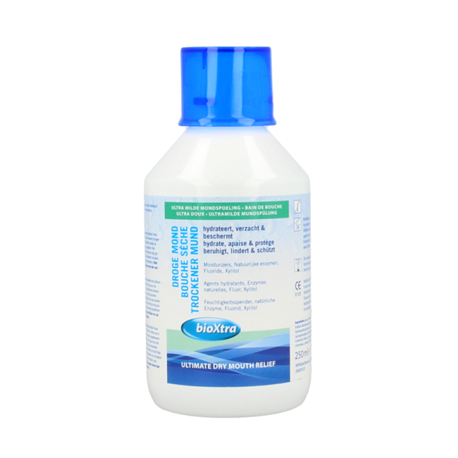 Bioxtra Mondwater zonder alcohol voor droge mond 250 Milliliter