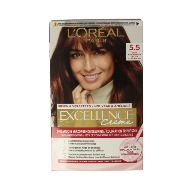 Excellence Excellence 5.5 licht mahoniebruin 1 Set