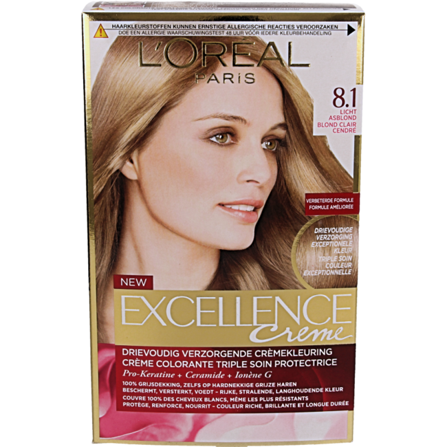 Excellence 8.1 Light Ash Blonde 1 Set