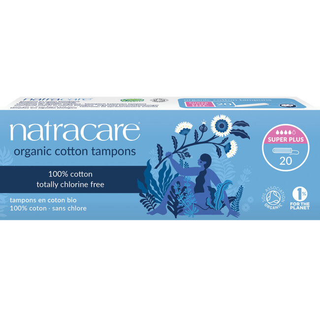 Tampons en coton super+ 20 pièces