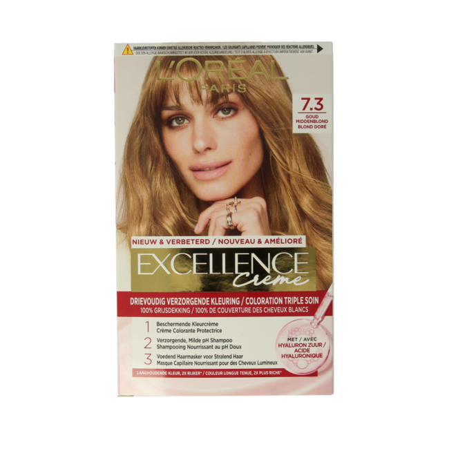 Excellence Crème 7.3 Blond Doré 1 Set
