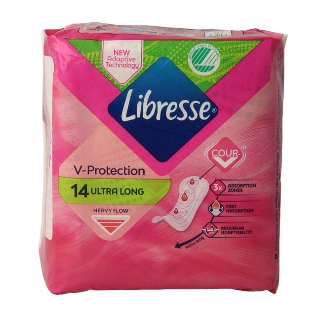 Libresse Ultra Long triple protección 14 unidades