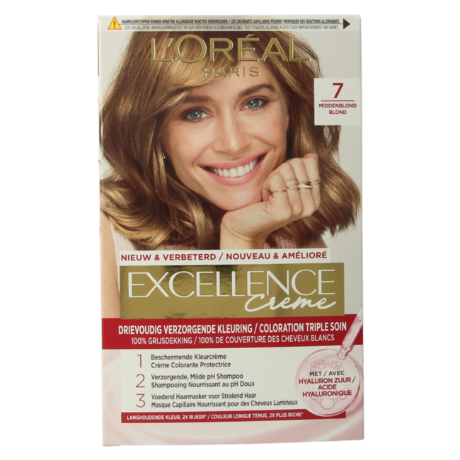 Excellence Excellence 7 średni blond 1 Zestaw