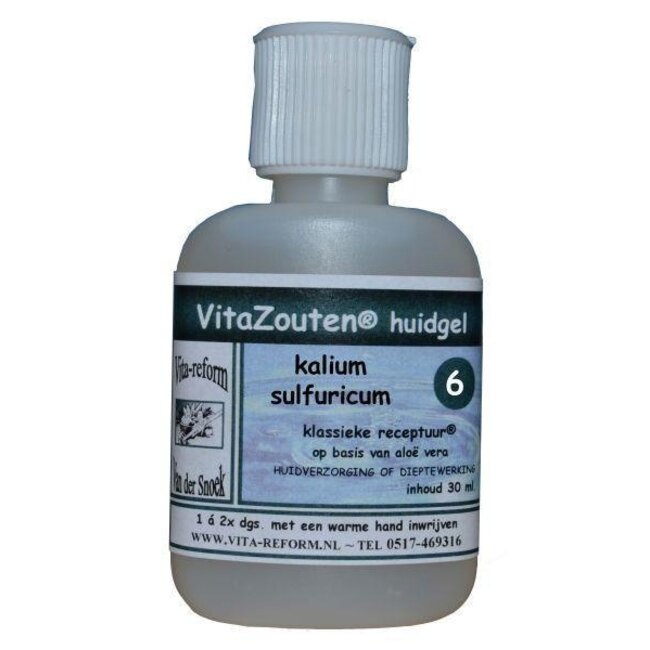 Vitazouten Kalium sulfuricum Hautgel Nr. 06 30 Milliliter