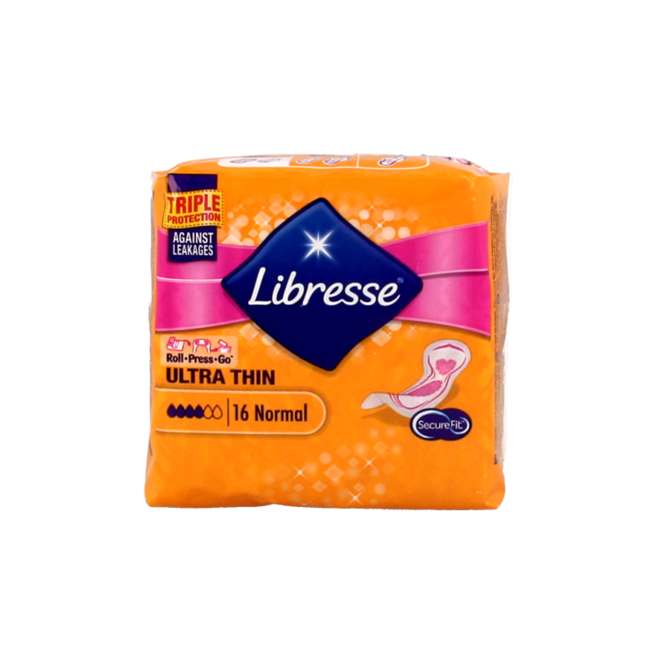 Libresse Ultra thin ultra triple protection 16 Stuks