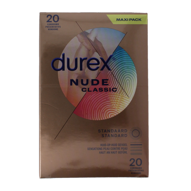 Preservativos Durex Nude 20 unidades