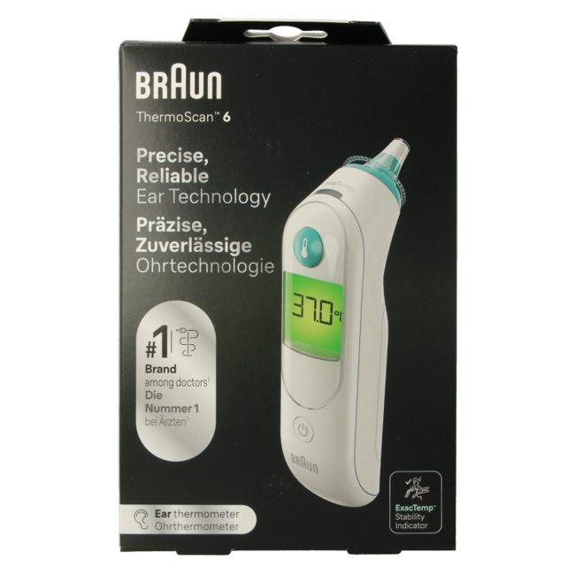 Braun Ear Thermometer 1R 1 Piece